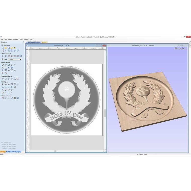 Vectric VCarve Desktop Software V10 - full pic 