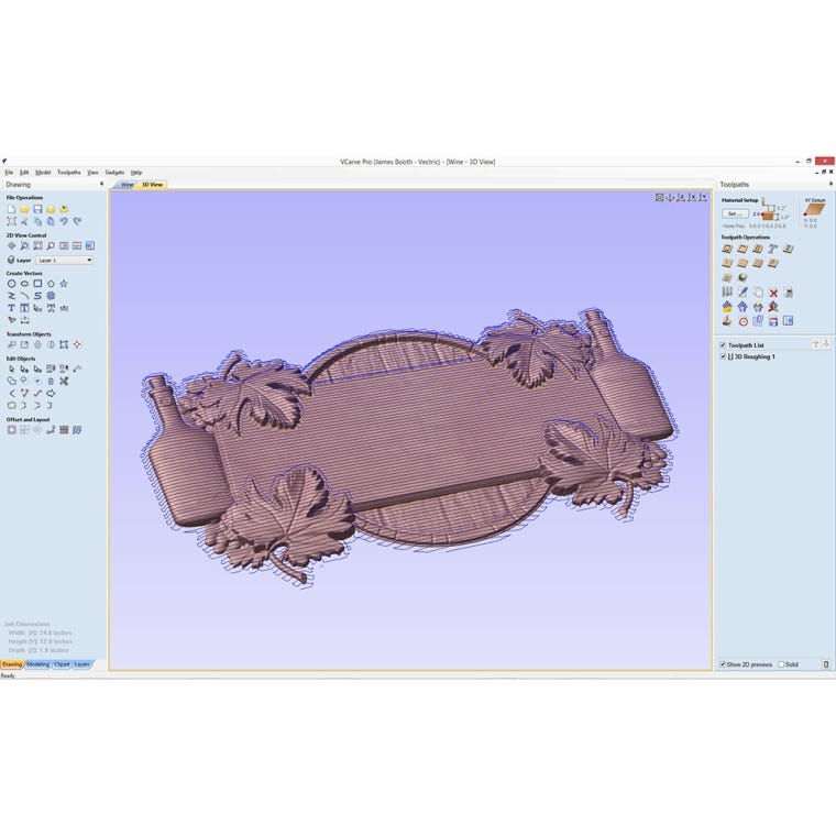 Vectric VCarve Desktop Software V10 - full pic 