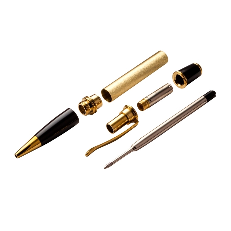 Gatsby Twist Pen Hardware Kit, Gold Titanium Nitride - full pic 