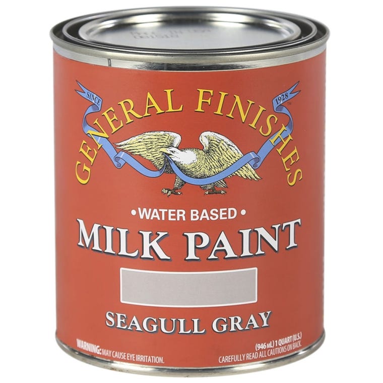 General Finishes Seagull Gray Milk Paint, Pint - full pic 