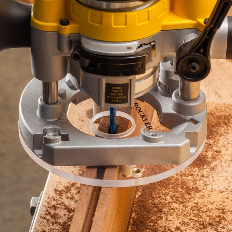 Rockler Compact Router Mortise Centering Base - full pic 