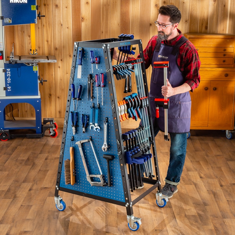 Steel Pegboard Side Panel for Rockler Pack Rack Plus - full pic 