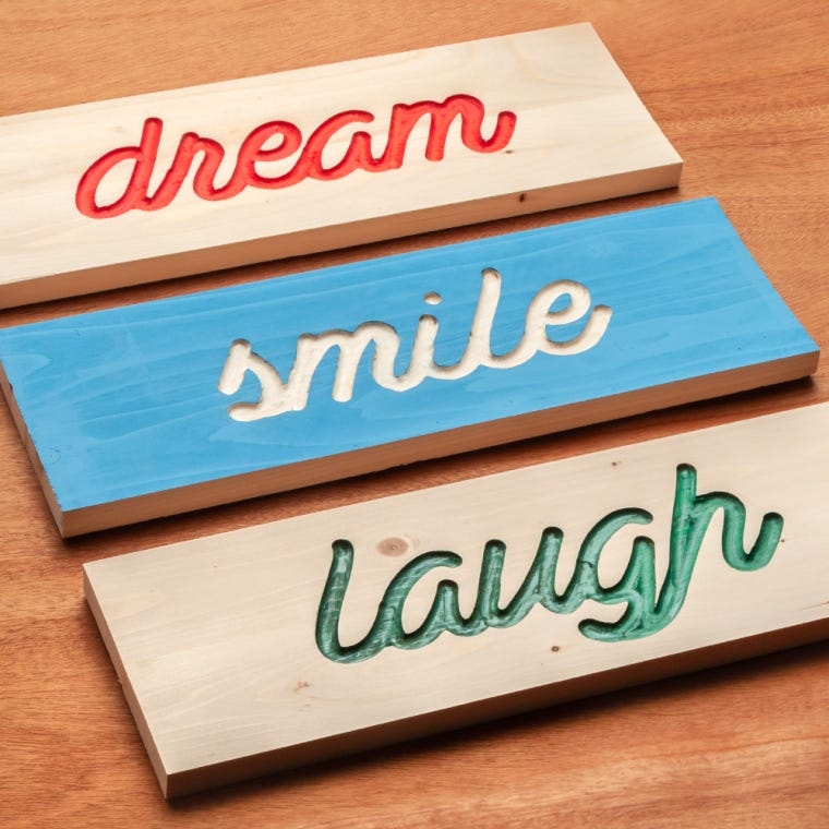 Rockler Interlock Signmaker's Templates, Script Font - full pic 