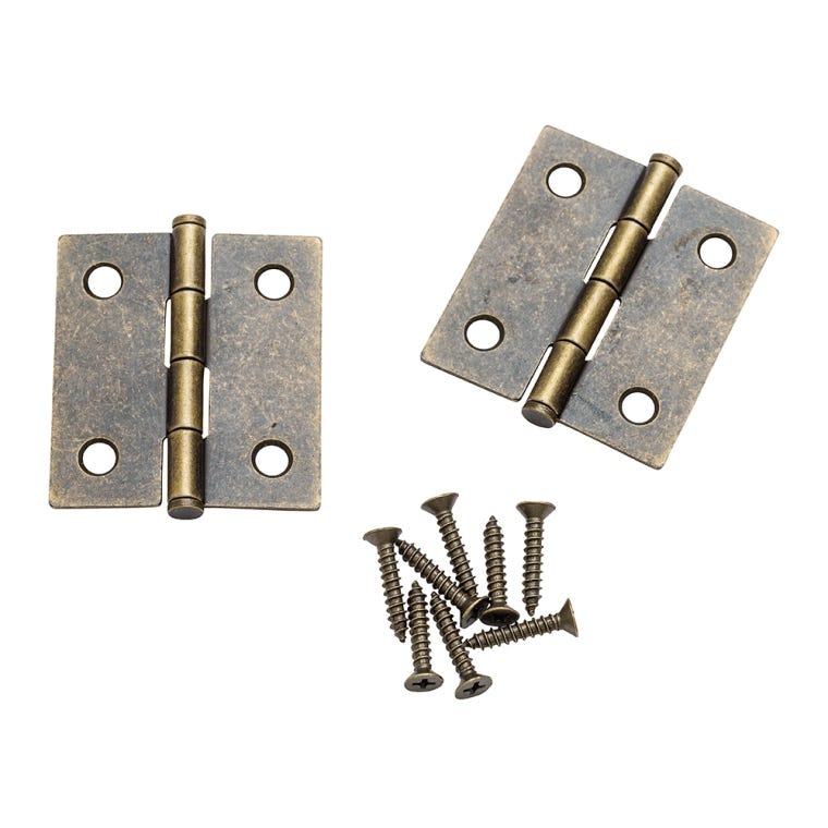 Flat-tipped Butt Hinges, 2'' L x 1-3/4'' W - full pic 