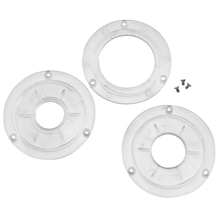 Set of 3 Clear Insert Rings for Rockler Convertible Benchtop Router Table - full pic 