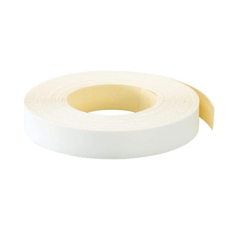 Pre-Glued White Melamine Edge Banding, 13/16'' x 50' - full pic 