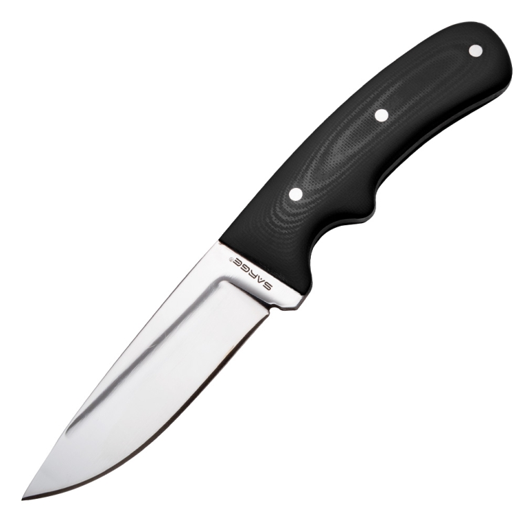 Double Black G10 Fiberglass Knife Scales - full pic 