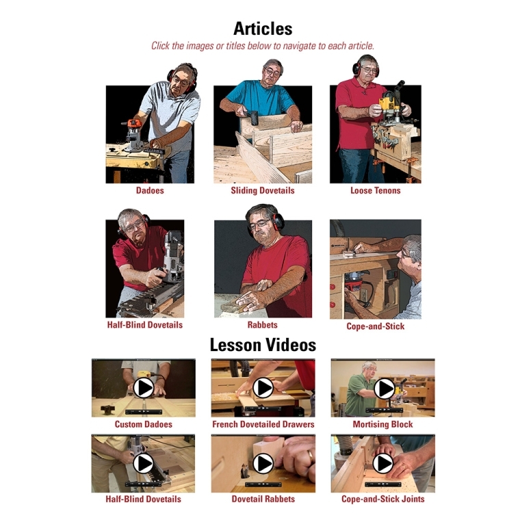 Woodworker's Journal Accurate Router Joinery, DVD-ROM - full pic 