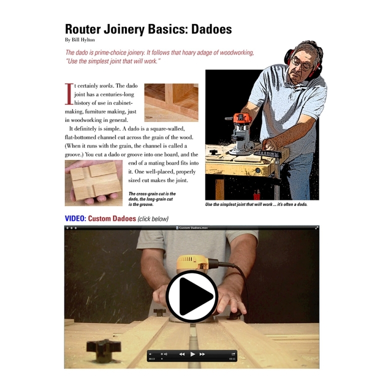 Woodworker's Journal Accurate Router Joinery, DVD-ROM - full pic 