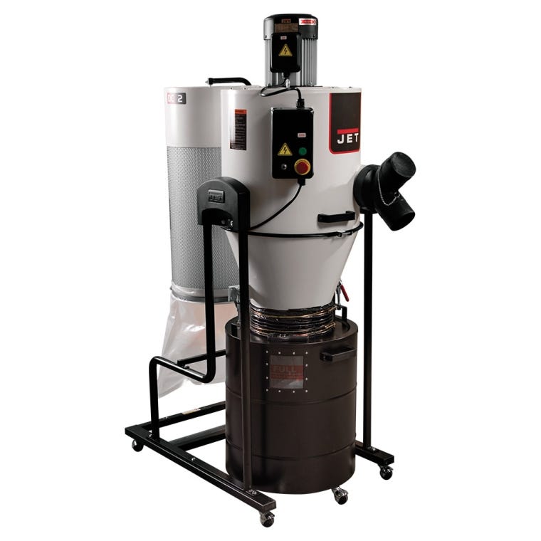 Jet Cyclone Dust Collector JCDC-2, 2HP - full pic 
