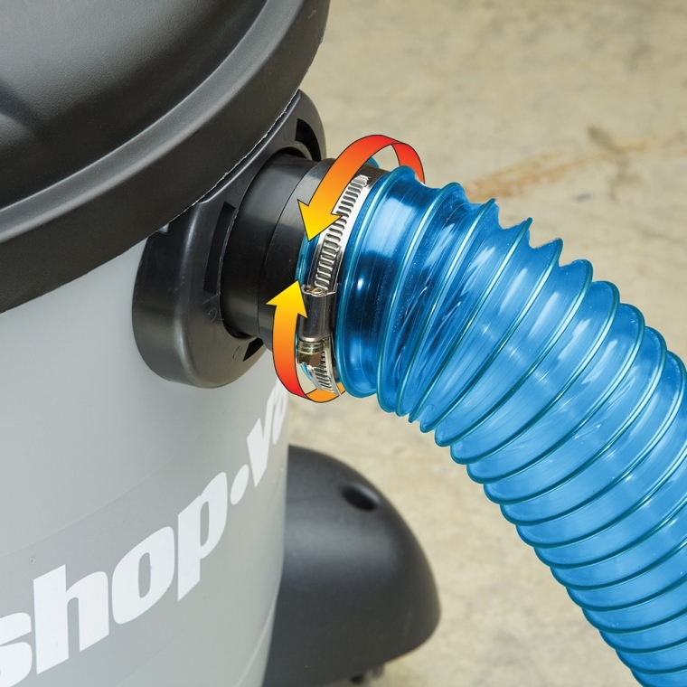 Dust Right&reg; 2-1/2'' Expandable Shop Vacuum Hose Kit - full pic 