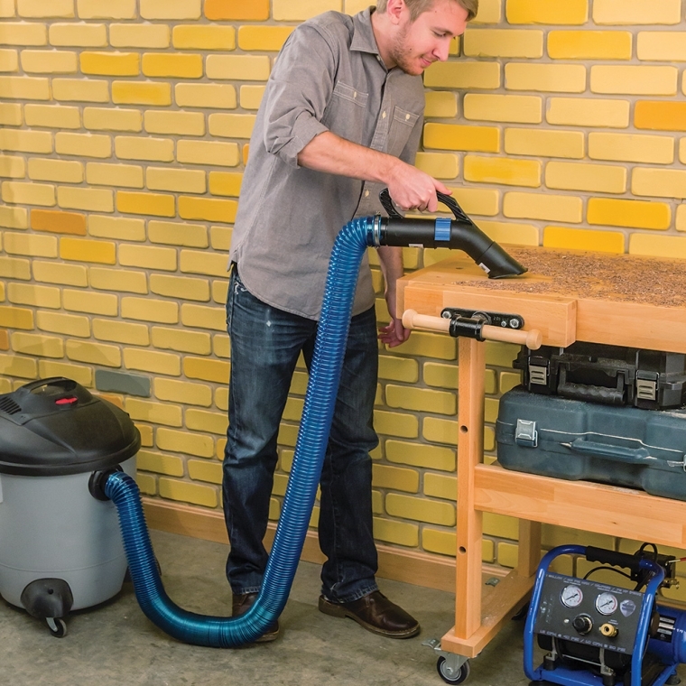 Dust Right&reg; 2-1/2'' Expandable Shop Vacuum Hose Kit - full pic 