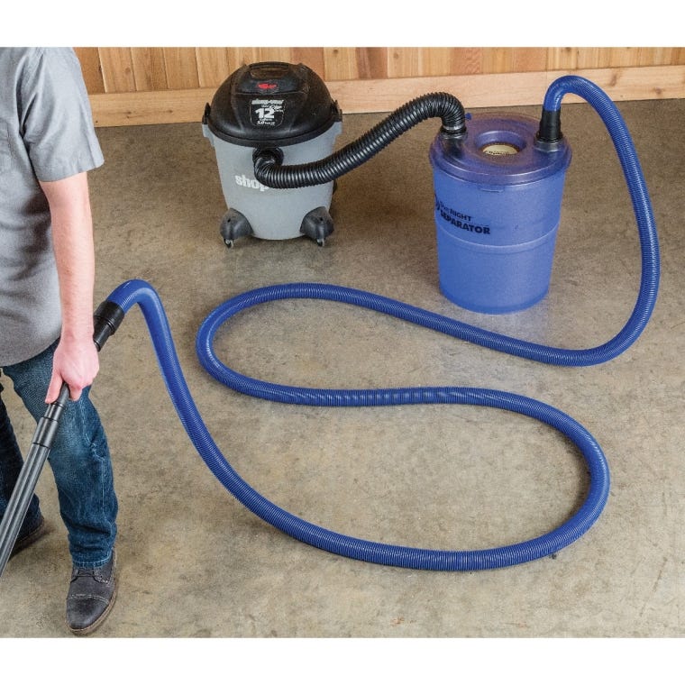 Dust Right&reg; 20' Heavy-Duty Shop Vacuum Hose - full pic 