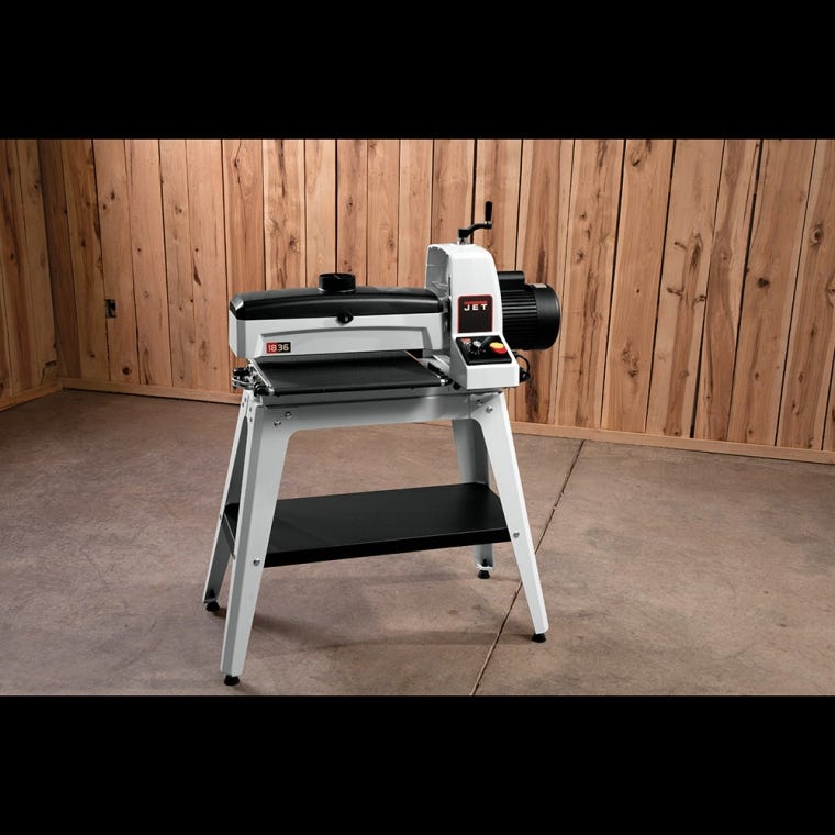 Jet Drum Sander JWDS-1836 with Open Stand - full pic 