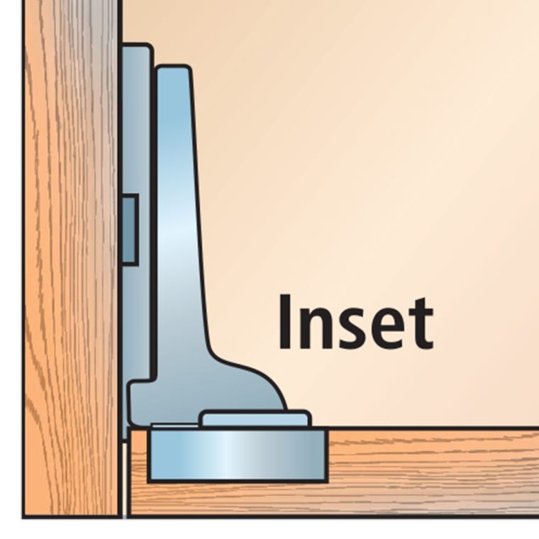 Salice 105&deg; Silentia+ Soft-Close Hinges, Frameless - full pic 