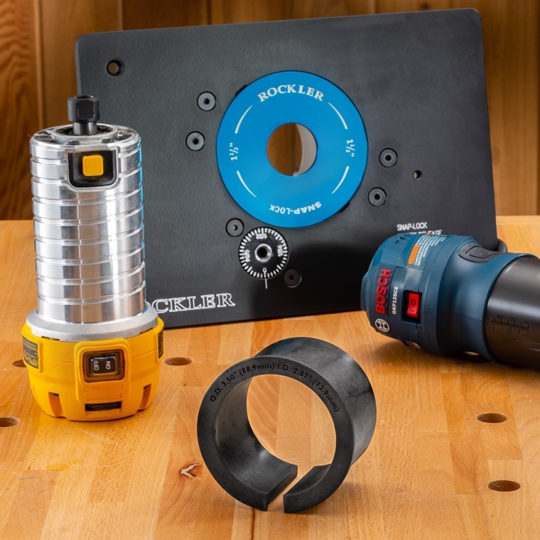 SL Router Lift Adapter Collar for Compact Routers, 2.87'' Diameter - full pic 