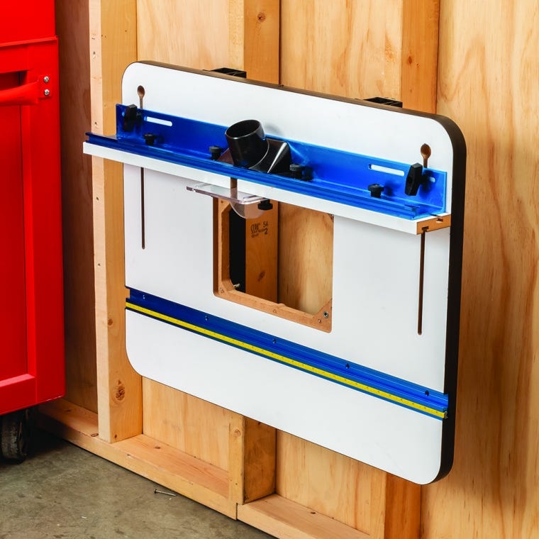 Rockler Rock-Steady Folding Worktop Wall Brackets, Pair - full pic 