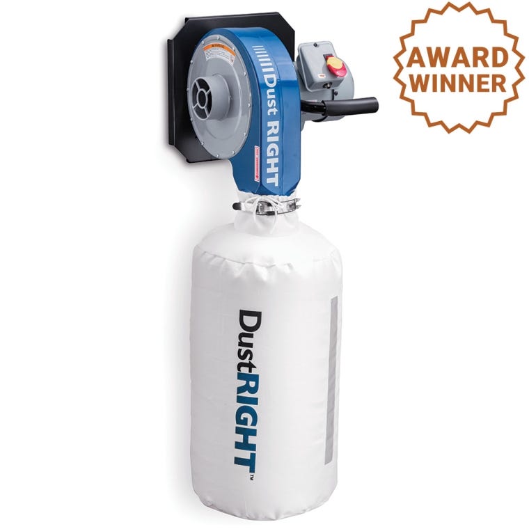 Dust Right Wall-Mount Dust Collector, 650 CFM - full pic 