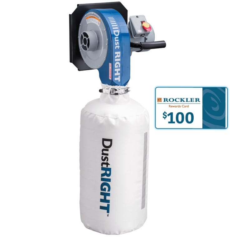 Dust Right Wall-Mount Dust Collector, 650 CFM - full pic 