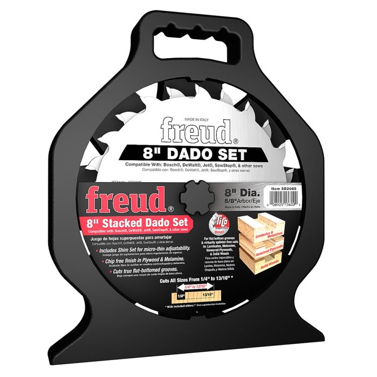 Freud SD208S 8'' Dado Set - full pic 