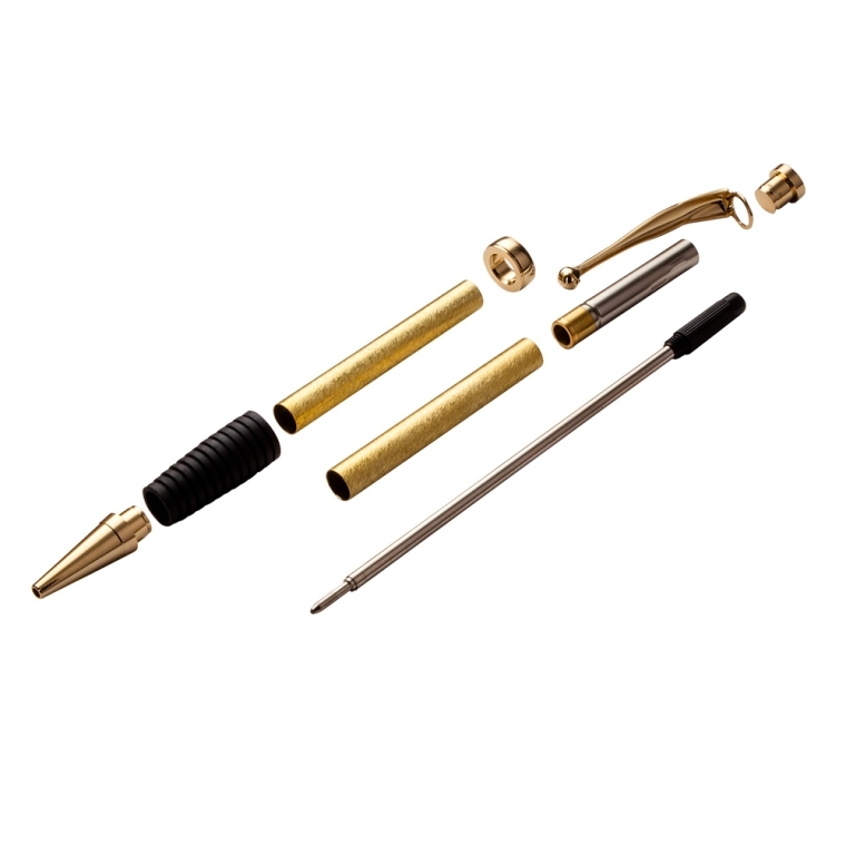 Comfort Twist Pen Hardware Kit, 24k Gold - full pic 