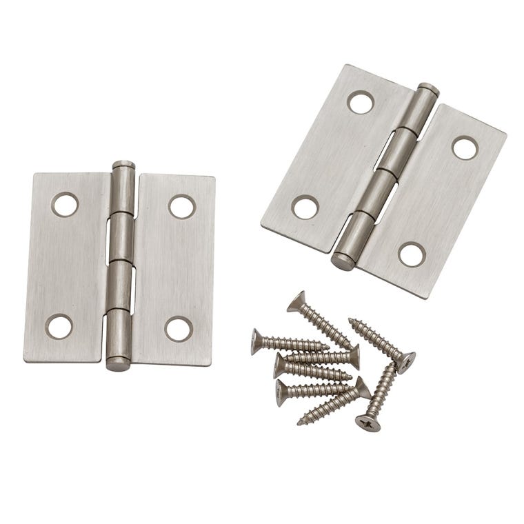 Flat-tipped Butt Hinges, 2'' L x 1-3/4'' W - full pic 