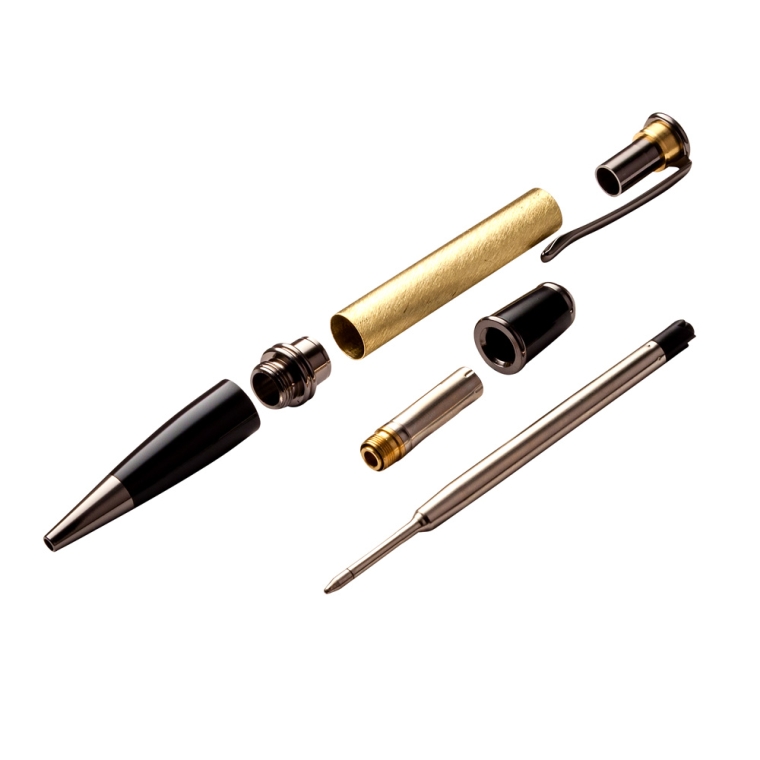 Gatsby Twist Pen Hardware Kit, Gun Metal - full pic 