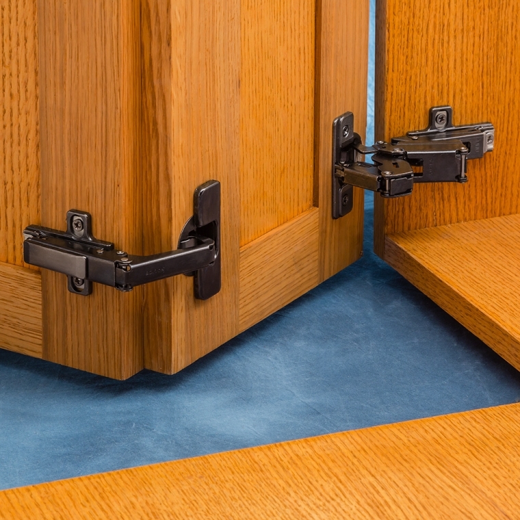 Salice Pie Corner Hinge Kit, Titanium Finish - full pic 