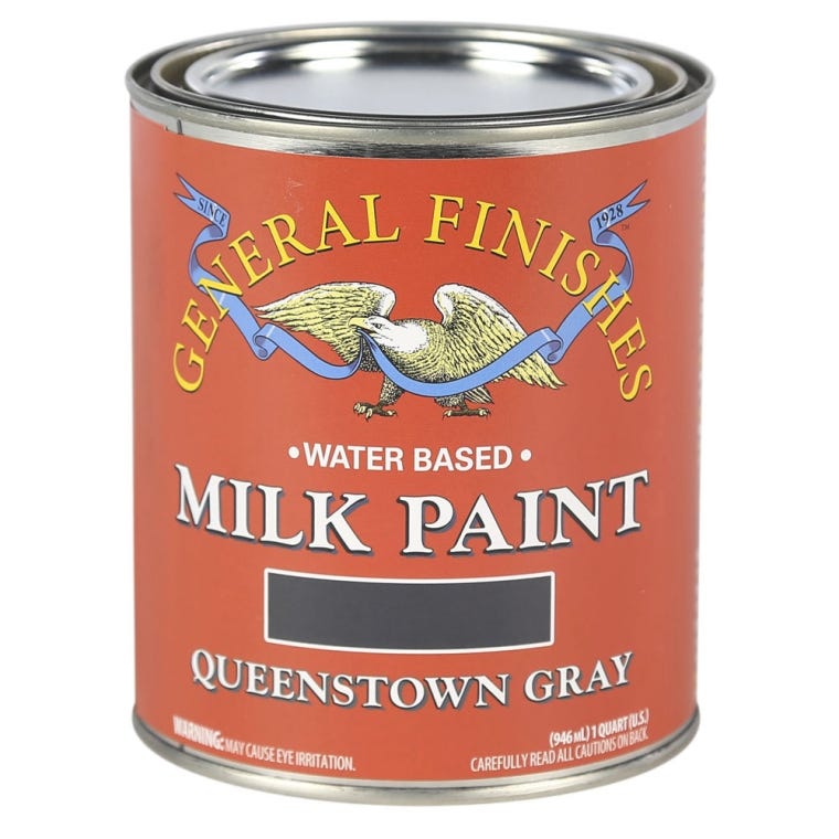 General Finishes Queenstown Gray Milk Paint, Pint - full pic 