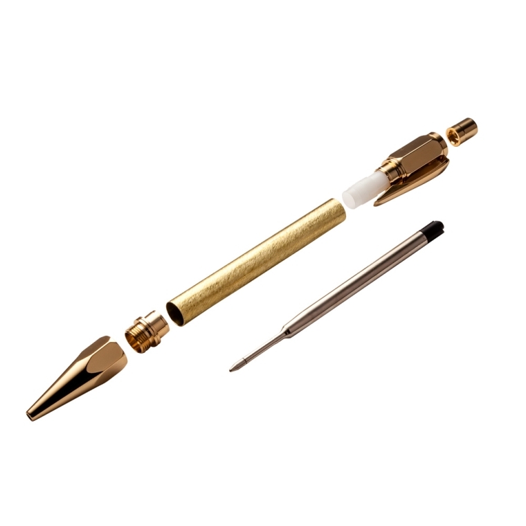 Vertex Click Pen Hardware Kit, 24k Gold - full pic 