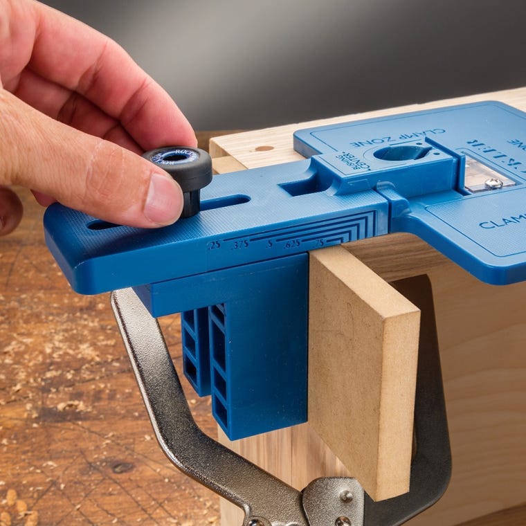 Corner Key Doweling Jig with Set of 3 Drill Bits - full pic 