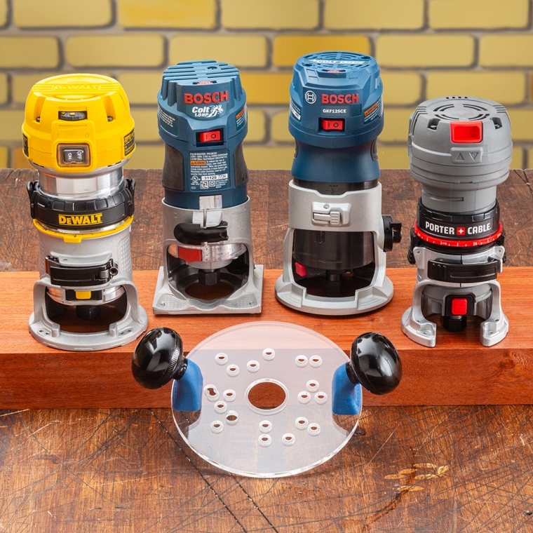 Rockler Compact Router Sub-Base with Handles - full pic 