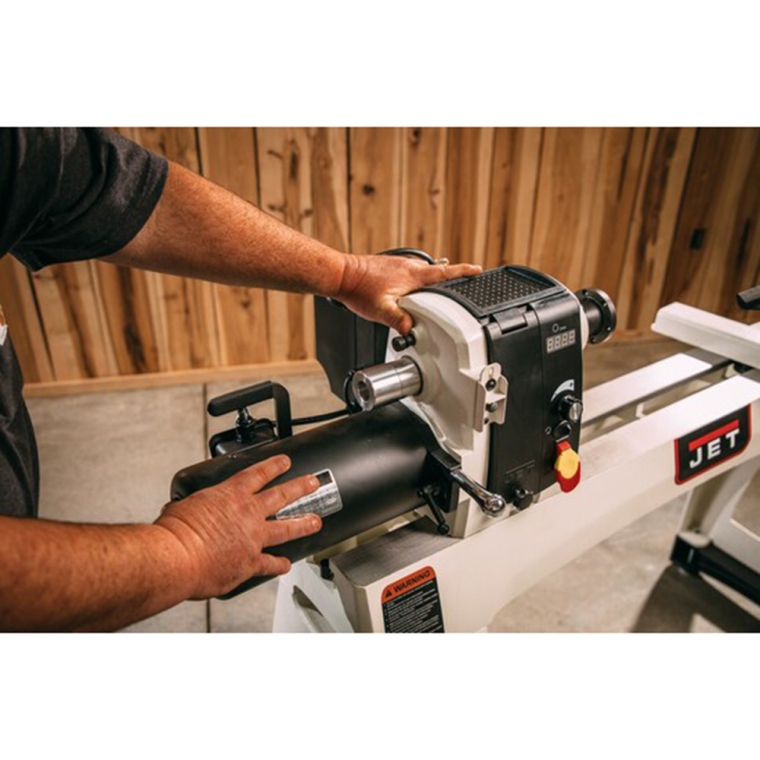 Jet Electronic Variable Speed Wood Lathe JWL-1640EVS, 16'' x 40'' - full pic 