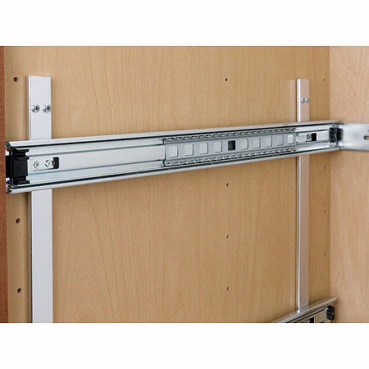 Cabinet Pullout Double Tier Wire Baskets, Rev-a-Shelf 5WB Series-Double Tier 18" Slides - full pic 