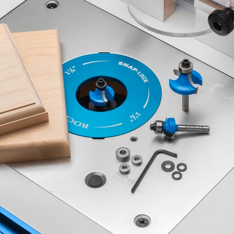 Rockler Roundover Beading Router Bit Set - 1/4" Shank - full pic 