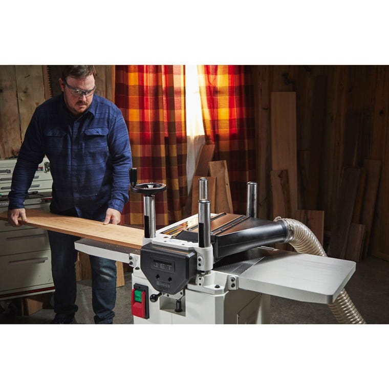 Jet Helical Cutterhead Planer JWP-15BHH, 15'' Head - full pic 