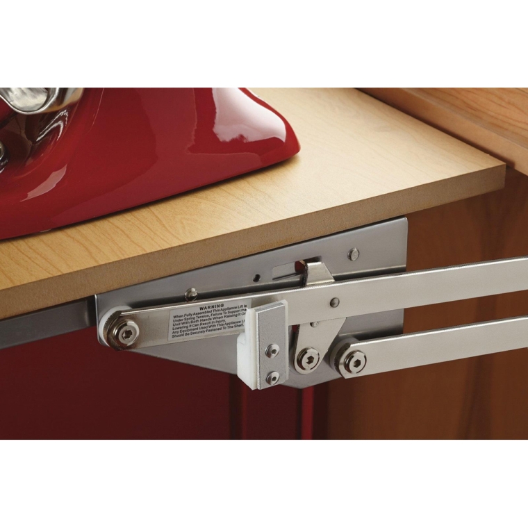 Rev-A-Shelf- Mixer/Appliance Lift Soft-Close Mechanism without Shelf - Grey - full pic 