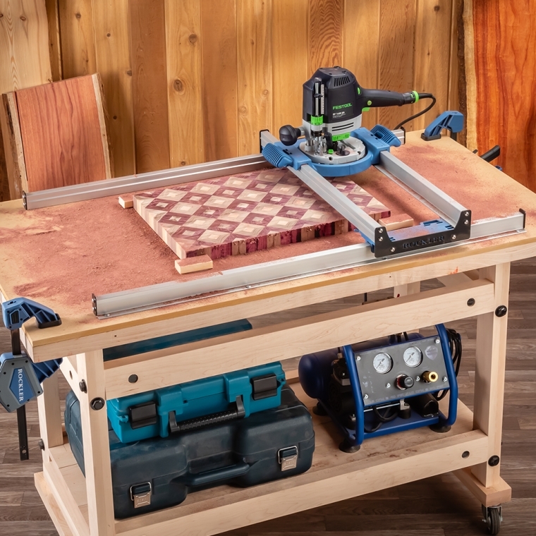 Rockler Benchtop Board Flattening Jig (for Smaller Slabs) - full pic 