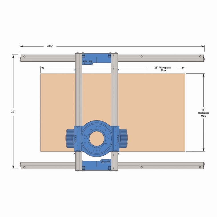 Rockler Benchtop Board Flattening Jig (for Smaller Slabs) - full pic 