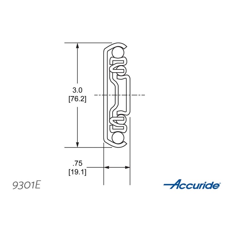 Accuride 9301 Extra Heavy-Duty 600-lb. Full-Extension Drawer Slides - full pic 