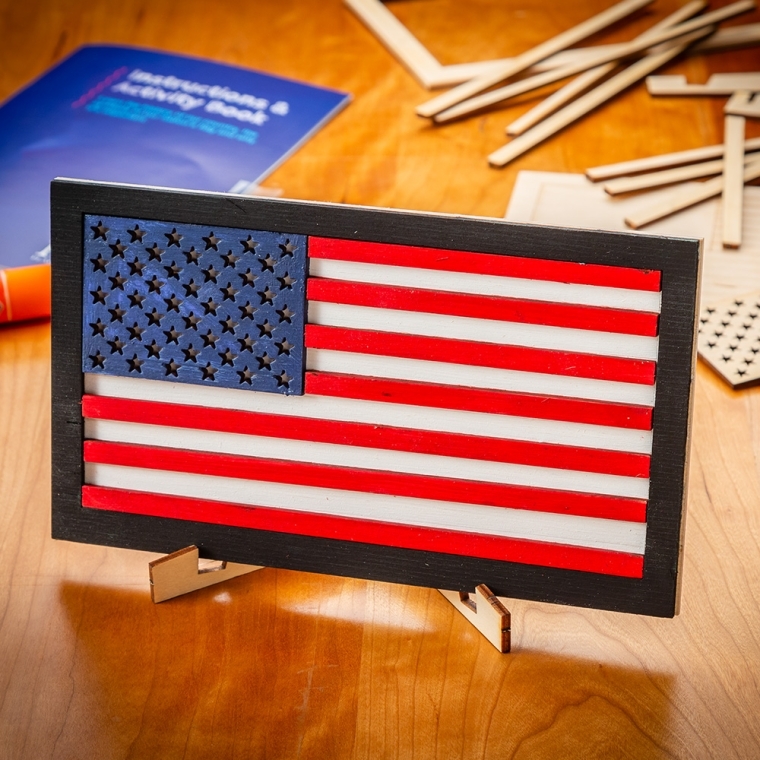 Wooden Flags of Valor Build Kit, 2-Pack - full pic 