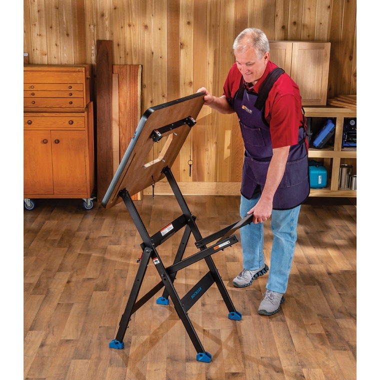 Rockler HPL Router Table with Pro Fence and Rock Steady Folding Stand - full pic 