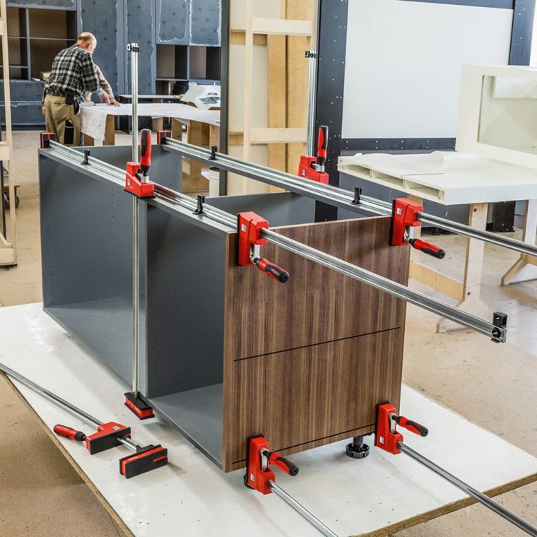 Bessey REVOlution Parallel Clamp/Framing Kit with (2) 50'', (2) 24'' and KP Blocks - full pic 