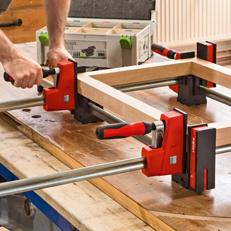 Bessey REVOlution Parallel Clamp/Framing Kit with (2) 50'', (2) 24'' and KP Blocks - full pic 