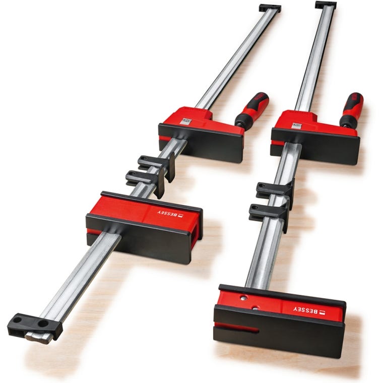 Bessey REVOlution Parallel Clamp/Framing Kit with (2) 50'', (2) 24'' and KP Blocks - full pic 