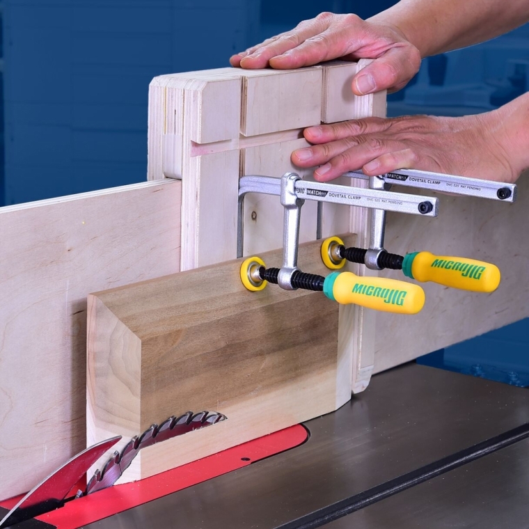 Micro Jig MatchFit Dovetail Clamps, Pair - full pic 