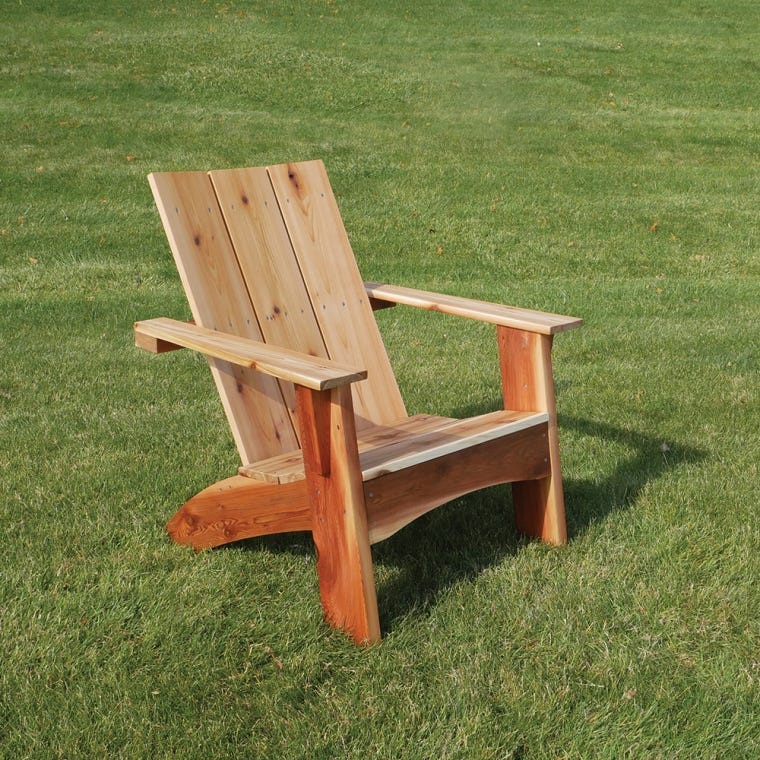 Rockler Modern Adirondack Chair Plan with Templates - full pic 