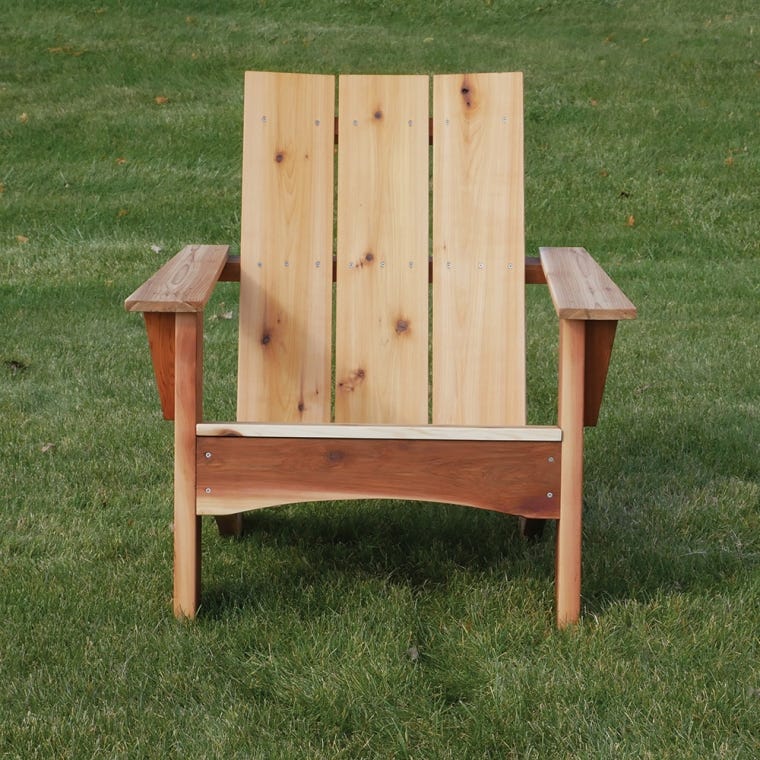 Rockler Modern Adirondack Chair Plan with Templates - full pic 