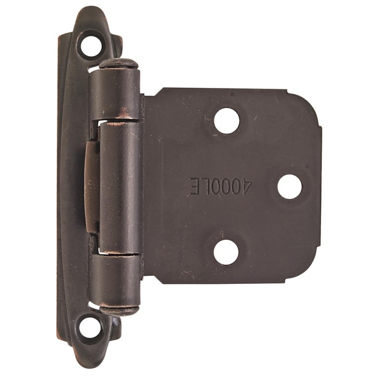 Variable Overlay Self-Closing Face-Mount Cabinet Hinges (7629), Oil-Rubbed Bronze - full pic 