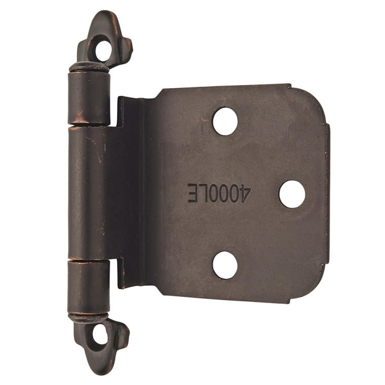 Variable Overlay Self-Closing Face-Mount Cabinet Hinges (7629), Oil-Rubbed Bronze - full pic 